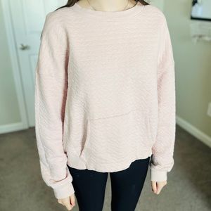 Cropped Light Pink Crewneck